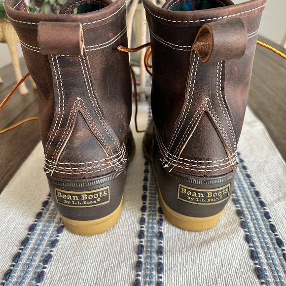 L.L.Bean Bean Boots – Size 8 Brown Leather Duck Boots, Waterproof, New - Picture 5 of 10